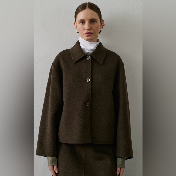 soeur Jackets & Blazers - Soeur Dark Brown Women's Pea Coat